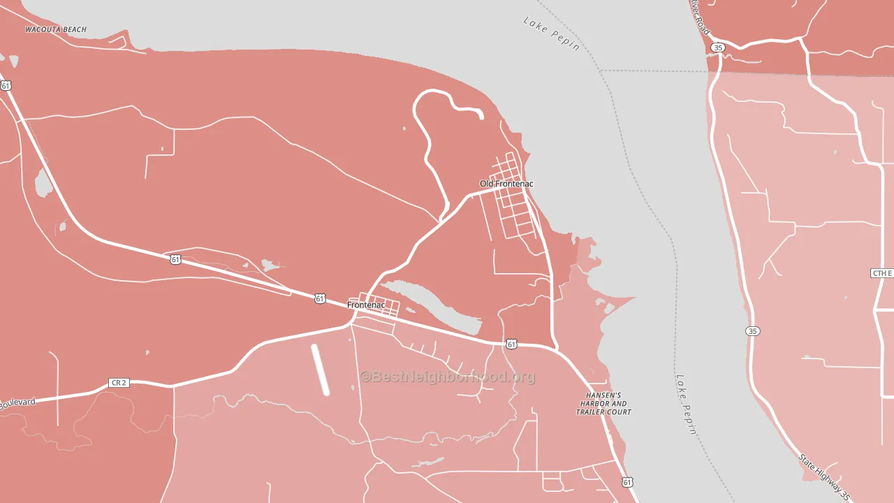 55026, MN block-group political-lean map