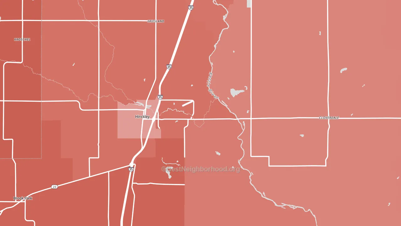 55037, MN block-group political-lean map