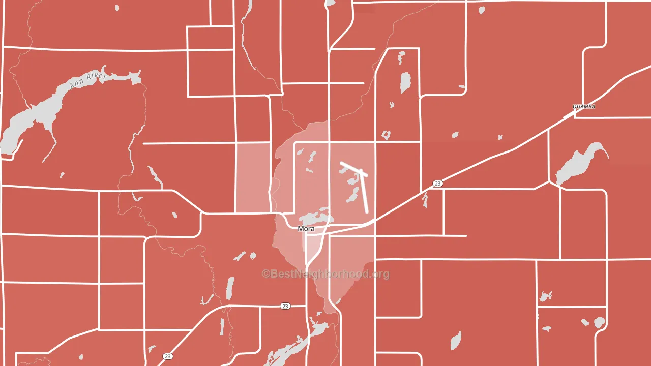 55051, MN block-group political-lean map