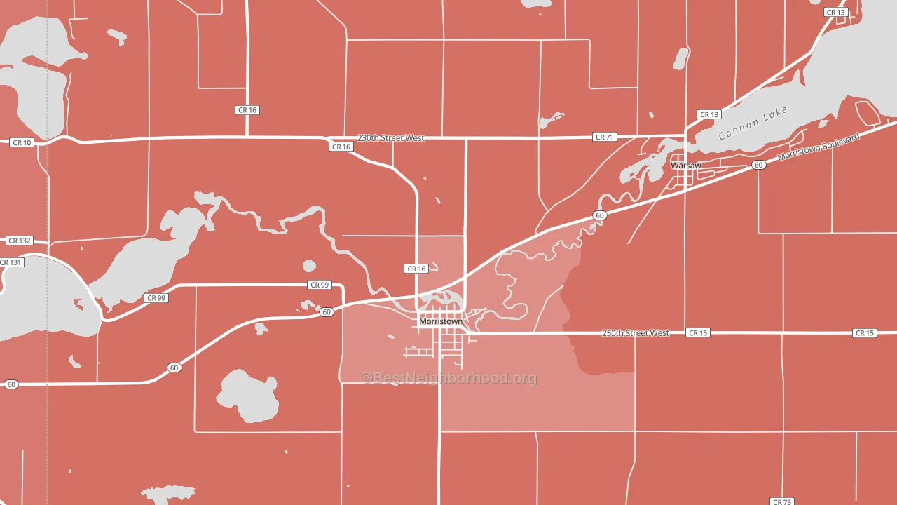 55052, MN block-group political-lean map