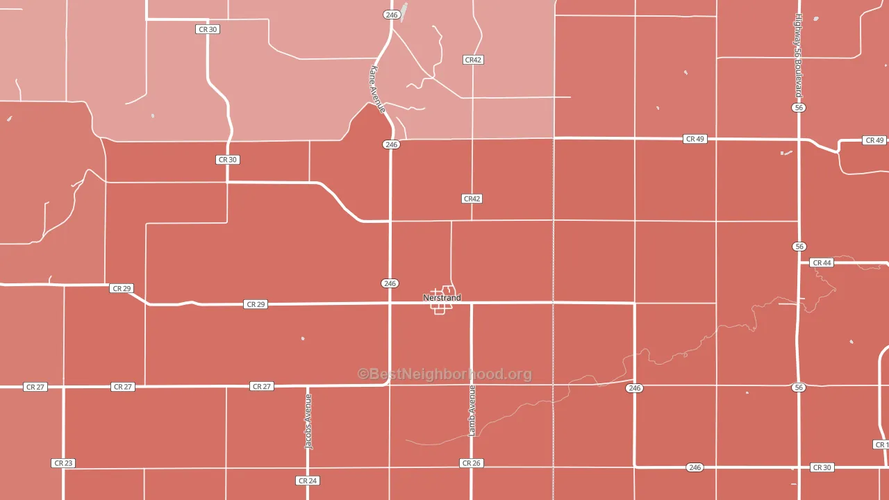 55053, MN block-group political-lean map