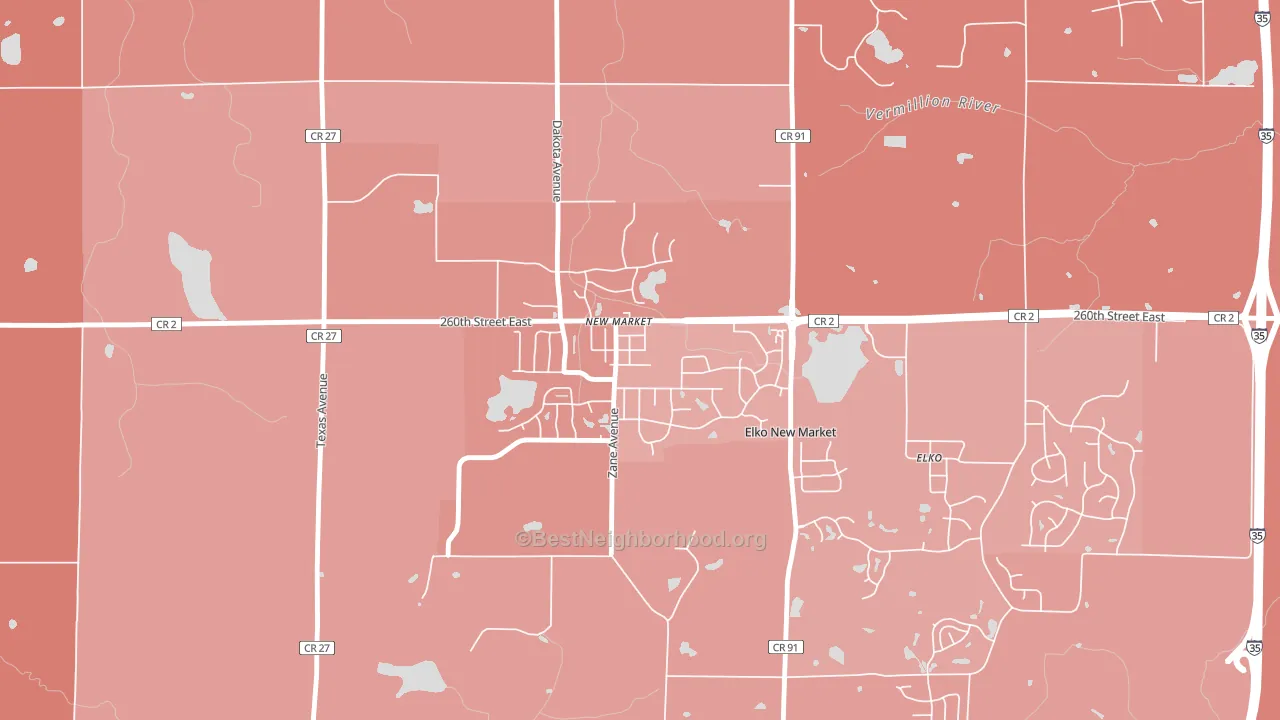 55054, MN block-group political-lean map
