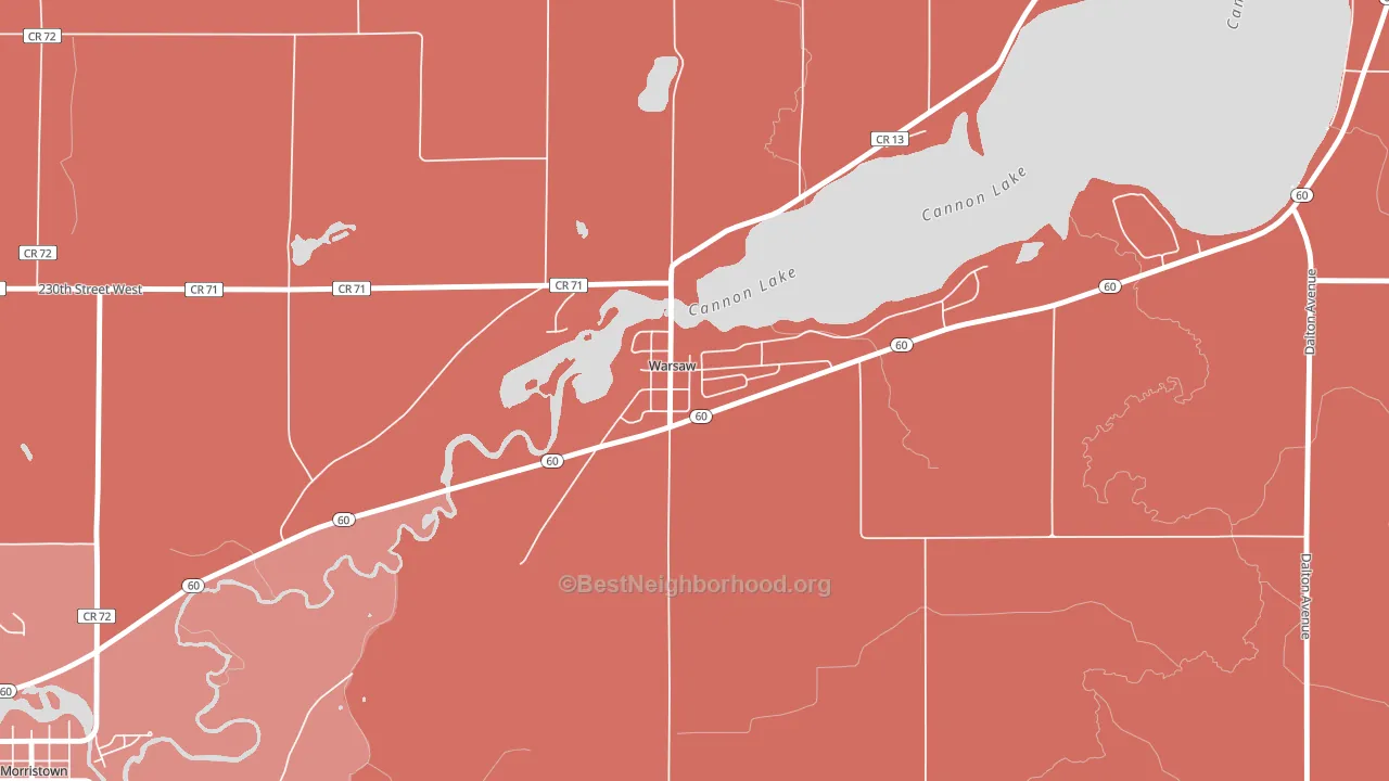 55087, MN block-group political-lean map