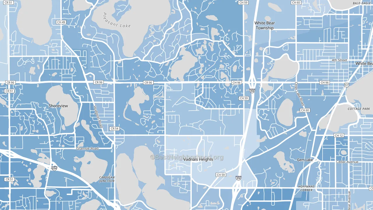 55127, MN block-group political-lean map