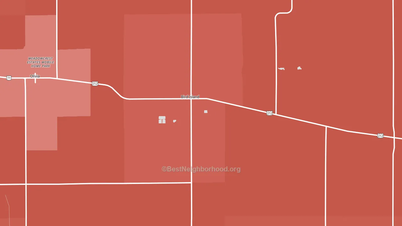 55310, MN block-group political-lean map