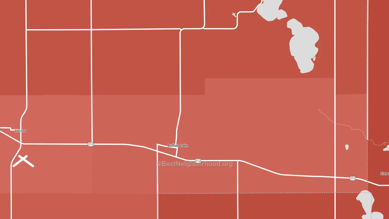 55314, MN block-group political-lean map