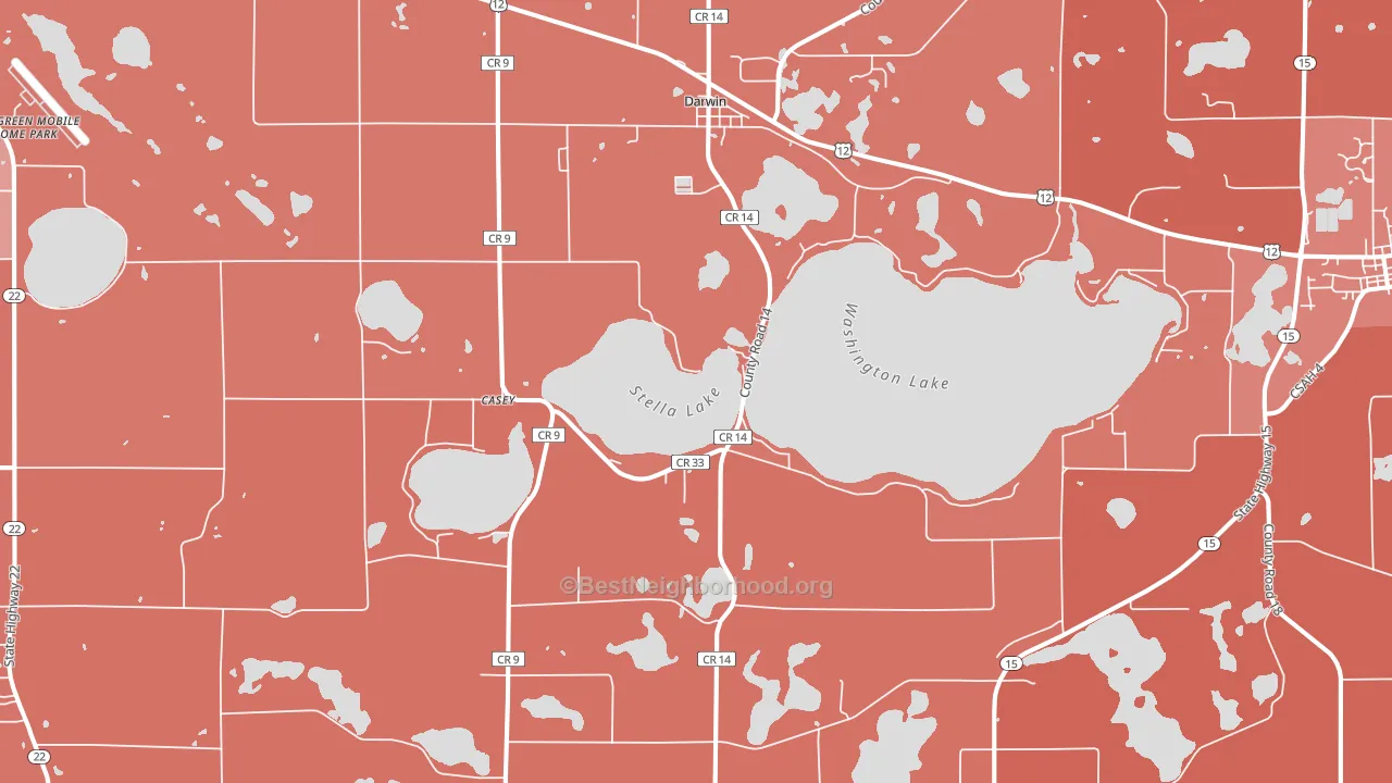 55324, MN block-group political-lean map