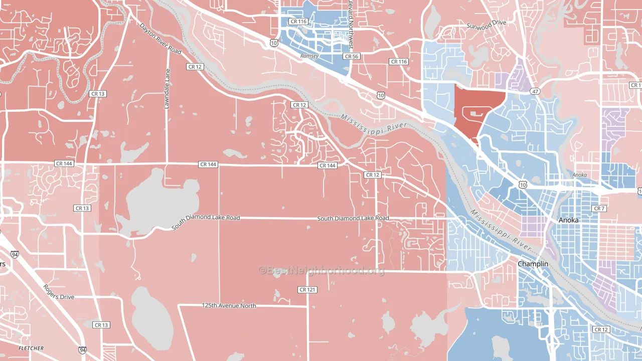 55327, MN block-group political-lean map
