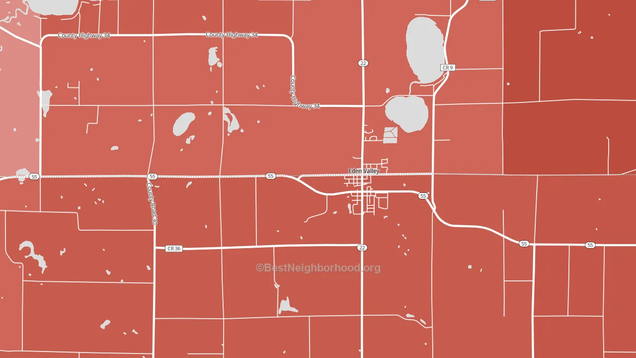 55329, MN block-group political-lean map