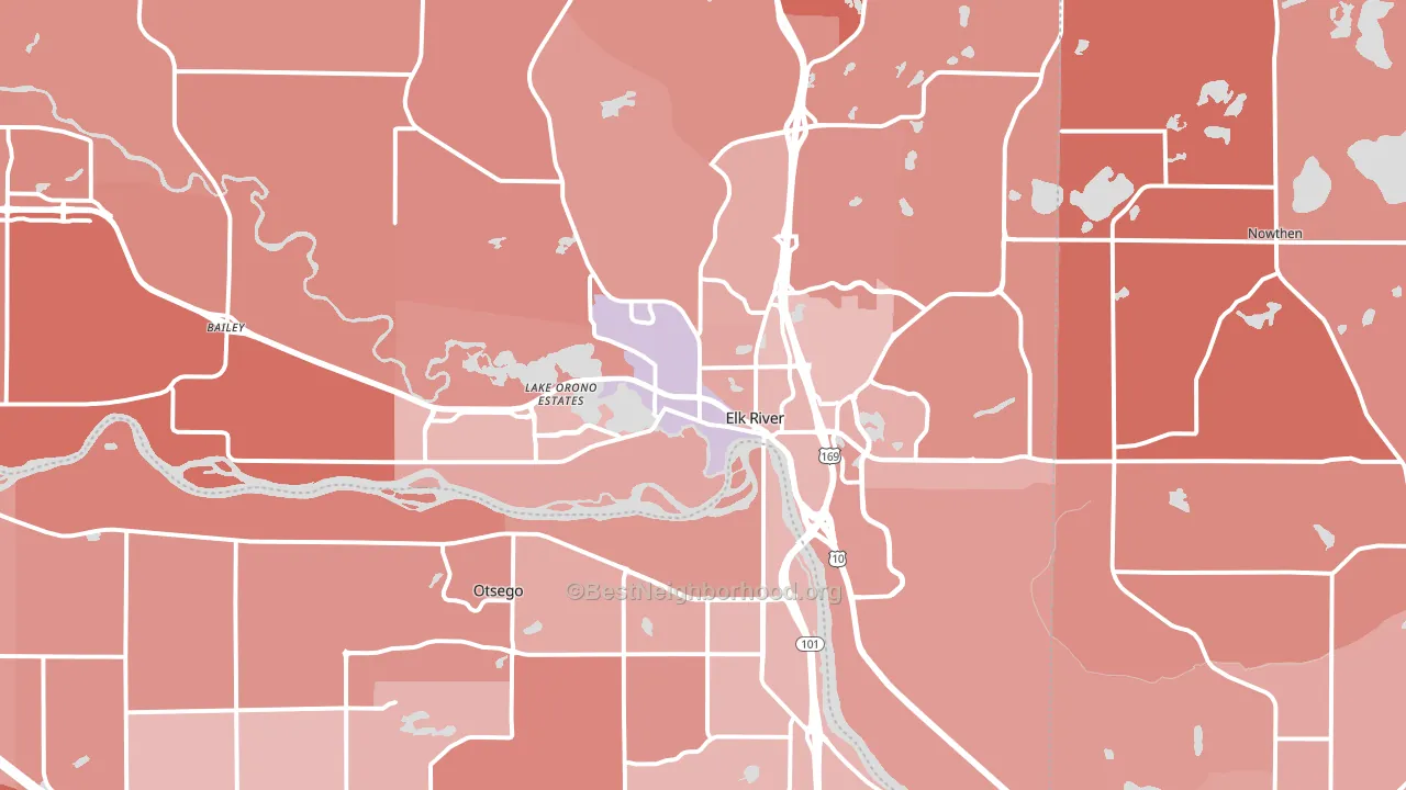 55330, MN block-group political-lean map