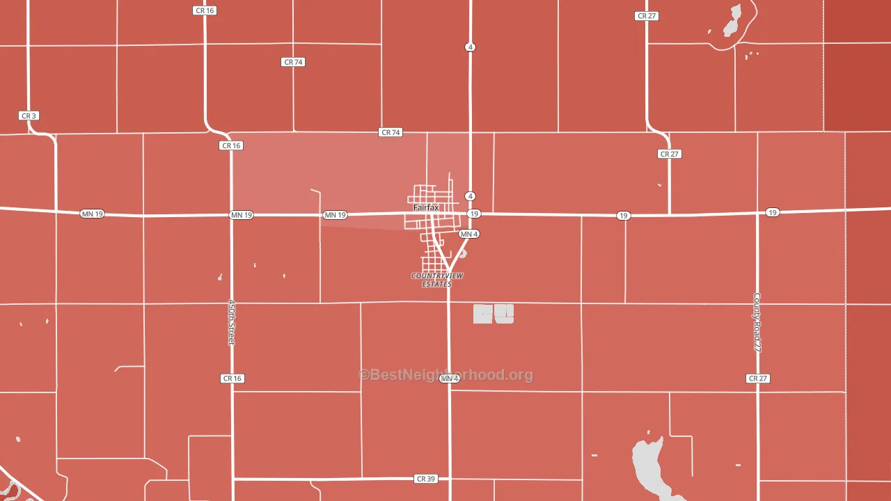 55332, MN block-group political-lean map