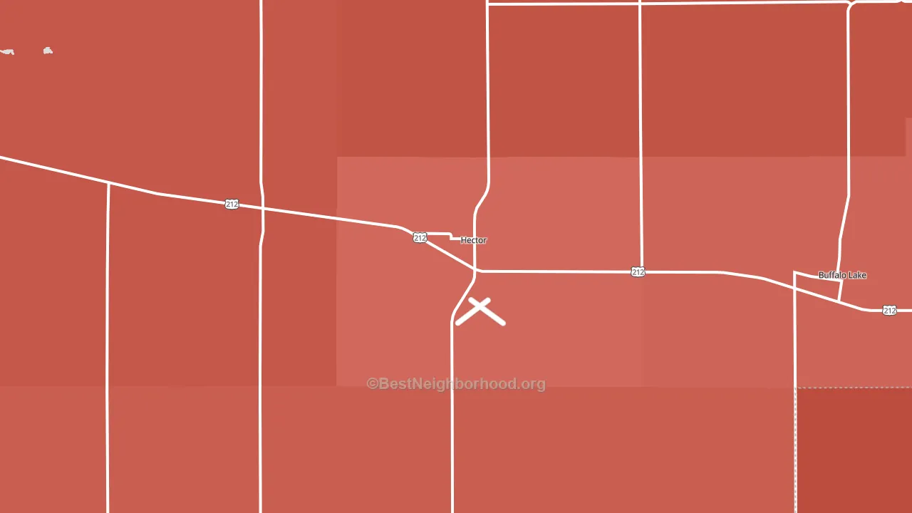 55342, MN block-group political-lean map