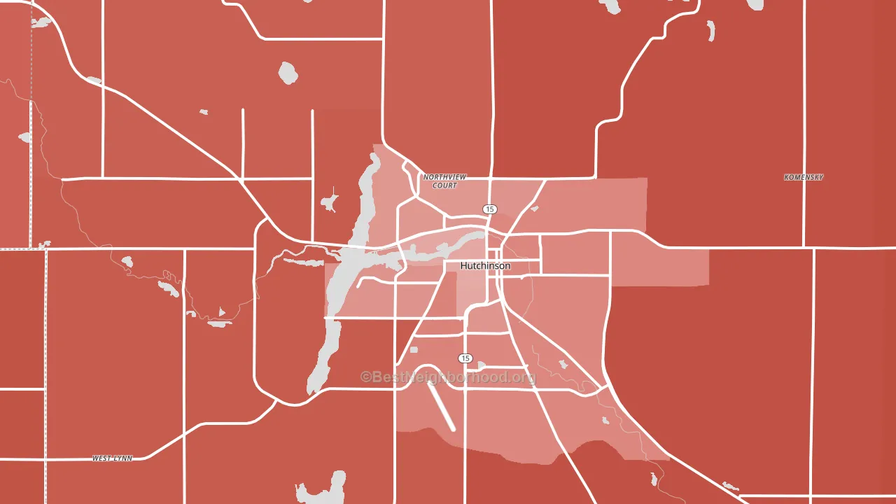 55350, MN block-group political-lean map