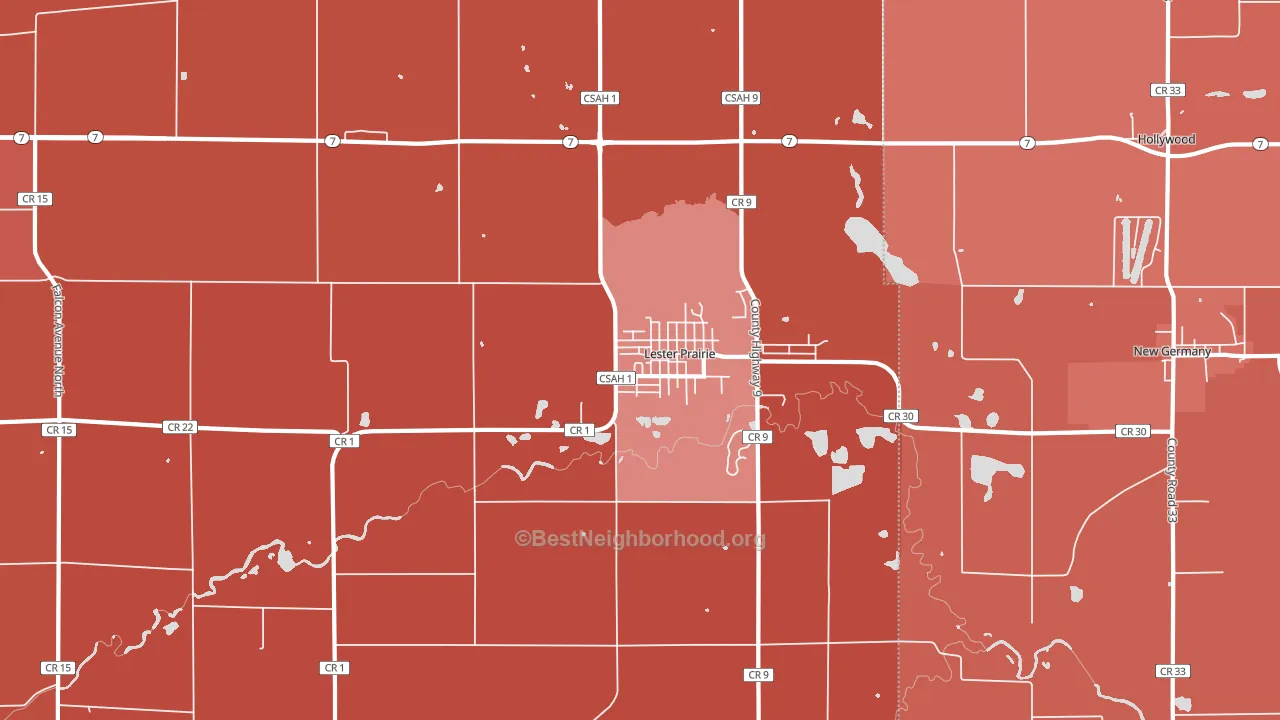 55354, MN block-group political-lean map