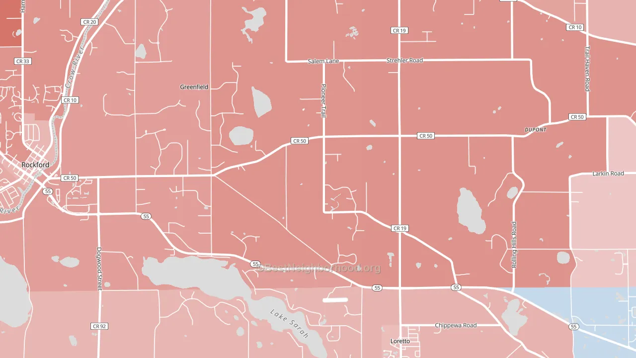 55357, MN block-group political-lean map