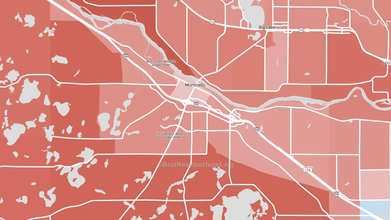 55362, MN block-group political-lean map