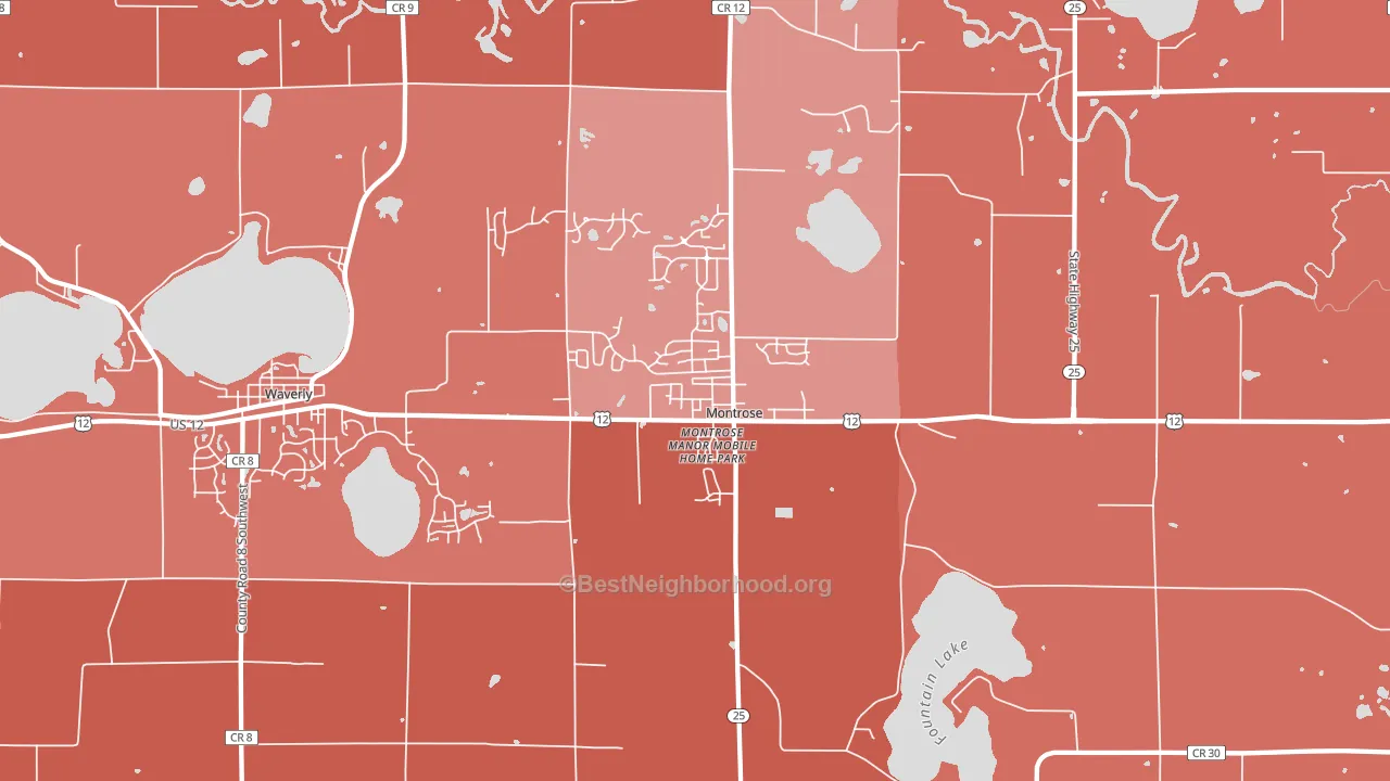 55363, MN block-group political-lean map