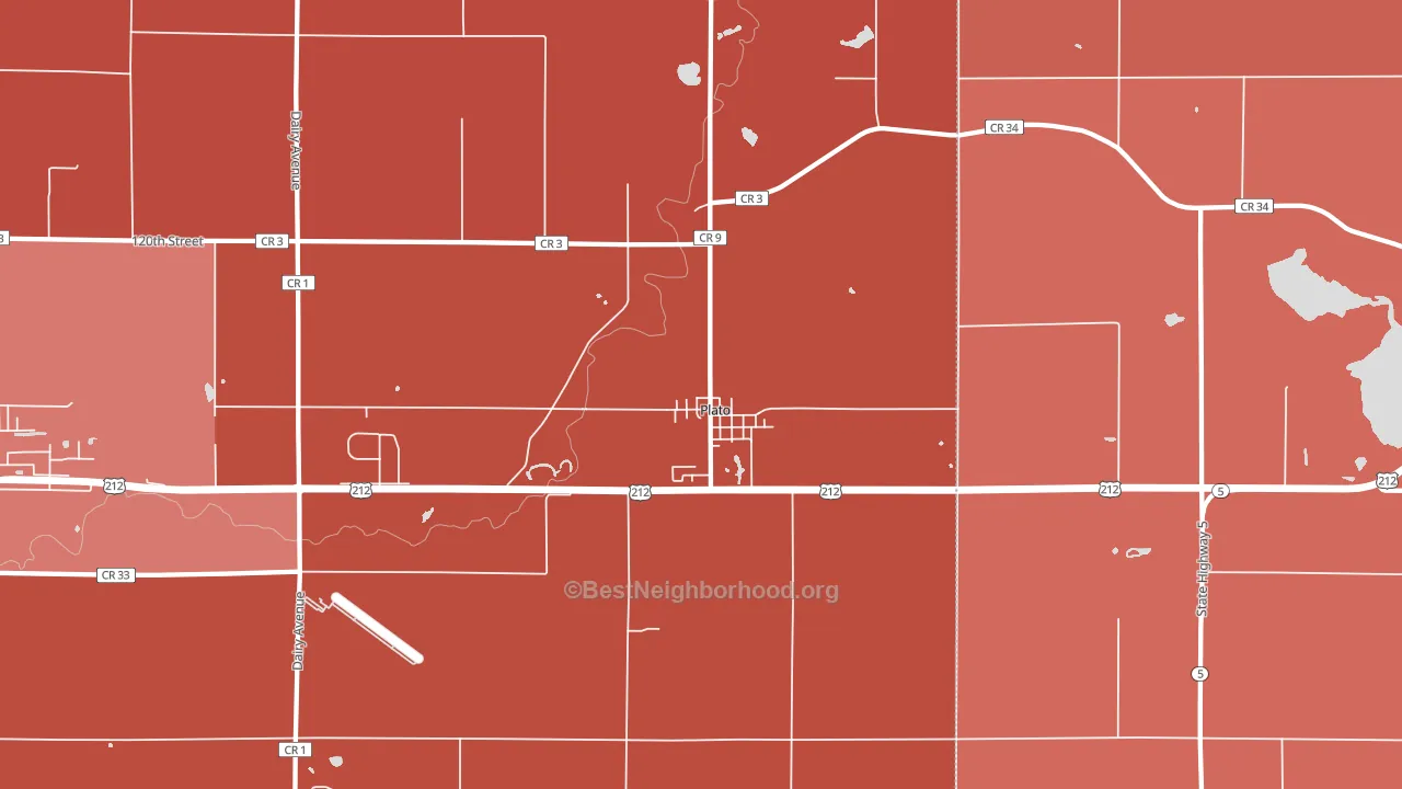 55370, MN block-group political-lean map