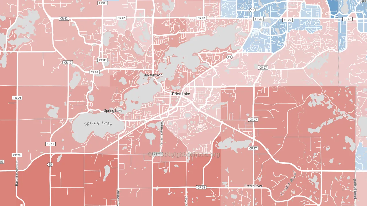 55372, MN block-group political-lean map
