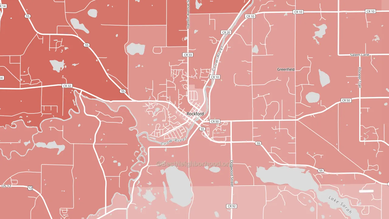 55373, MN block-group political-lean map