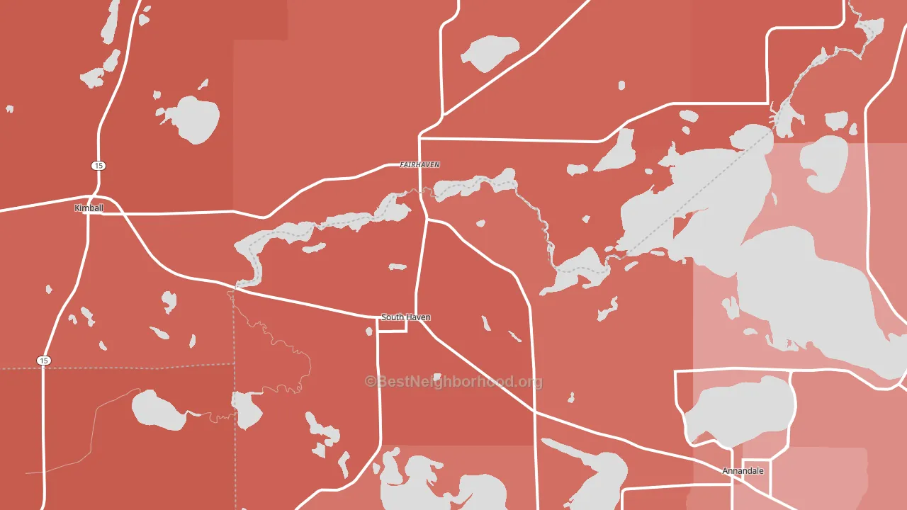 55382, MN block-group political-lean map