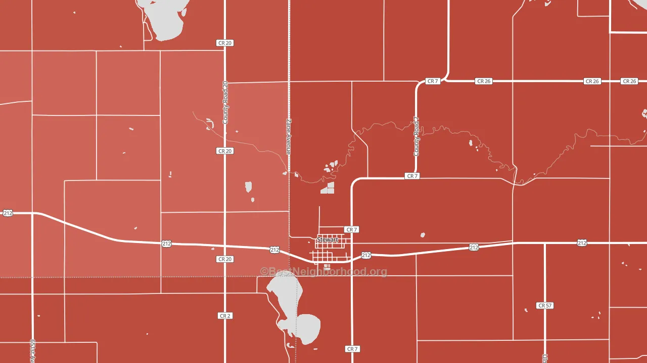 55385, MN block-group political-lean map