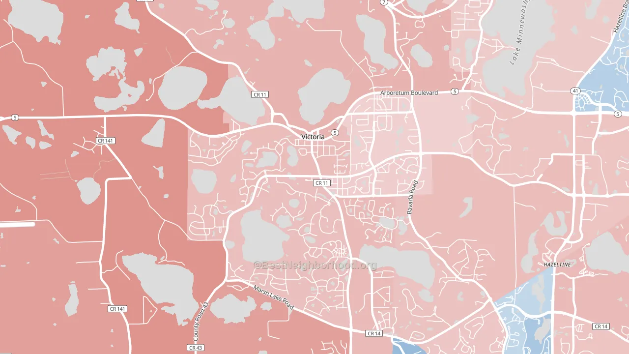 55386, MN block-group political-lean map
