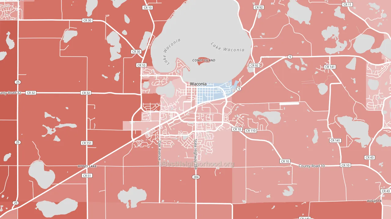 55387, MN block-group political-lean map