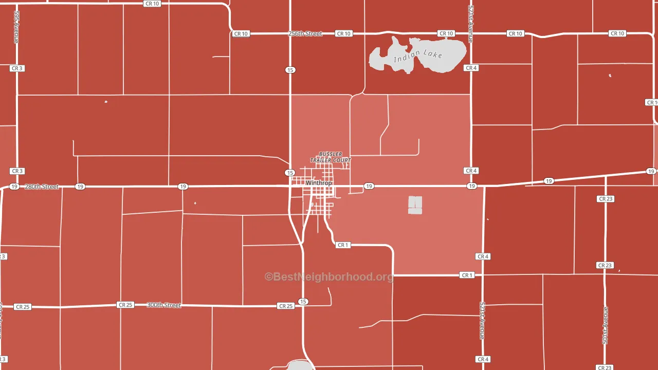 55396, MN block-group political-lean map