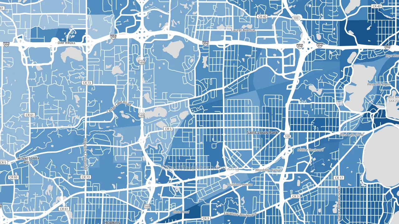 55426, MN block-group political-lean map