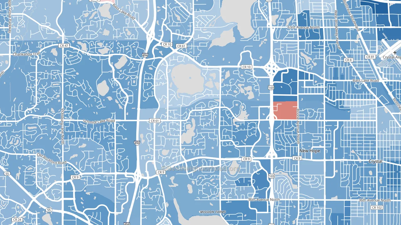 55442, MN block-group political-lean map