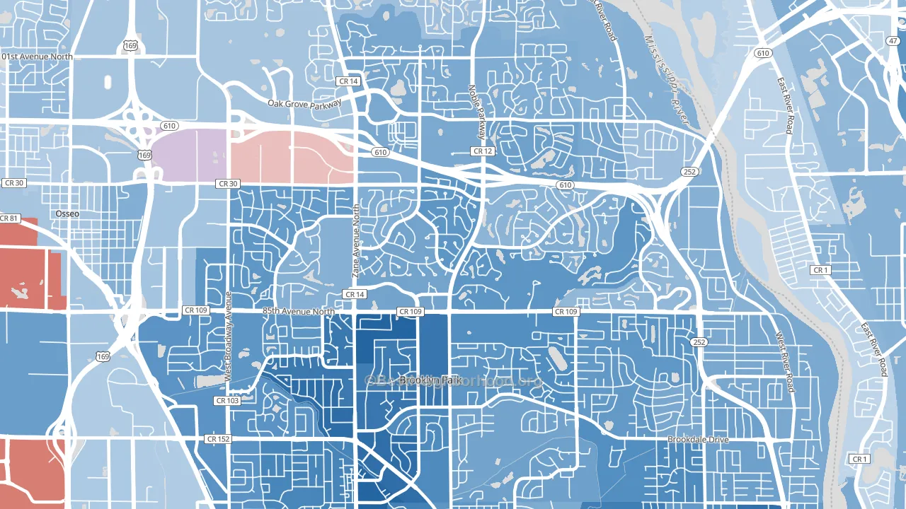 55443, MN block-group political-lean map