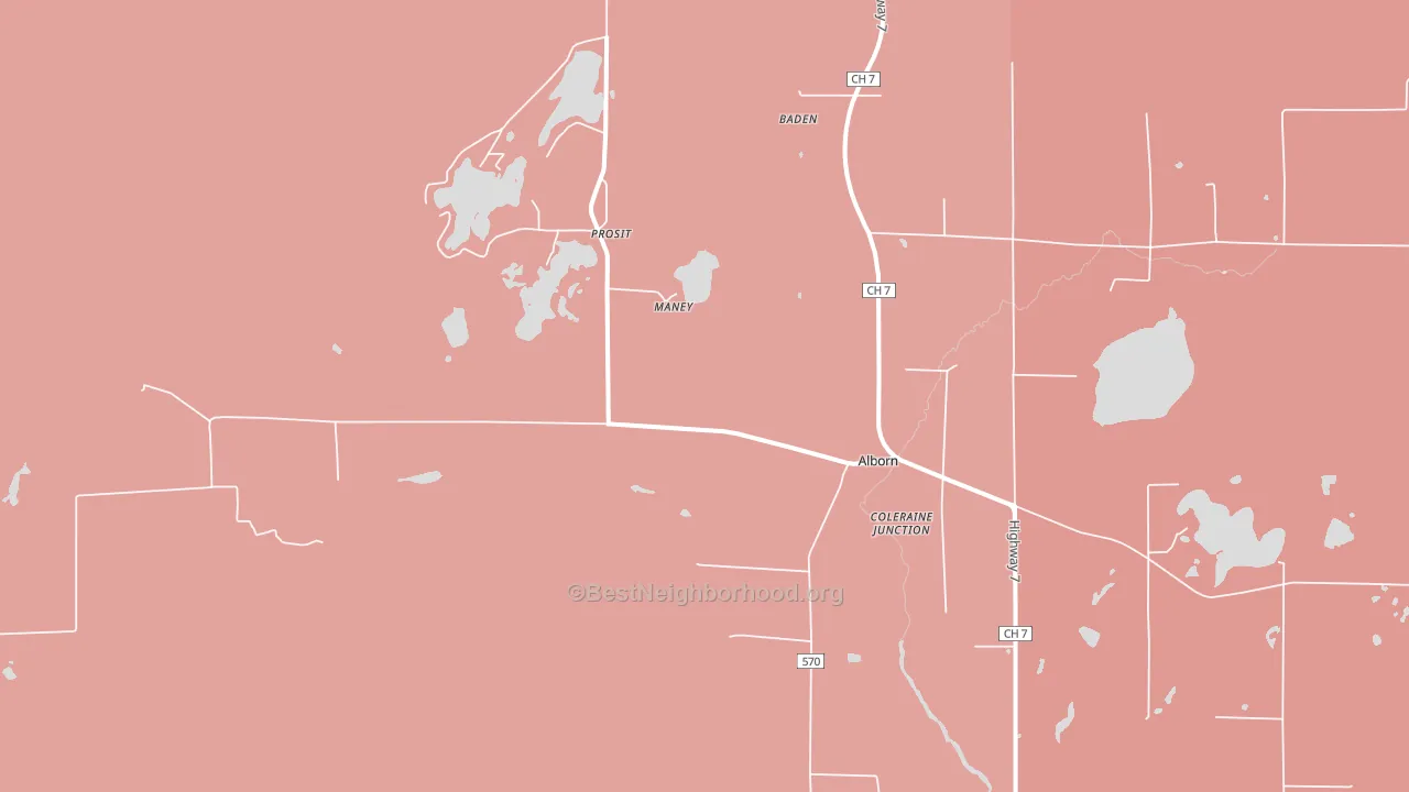 55702, MN block-group political-lean map
