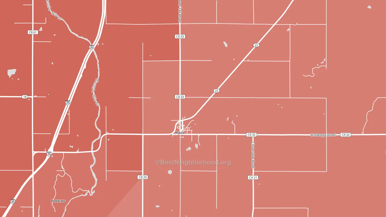 55704, MN block-group political-lean map