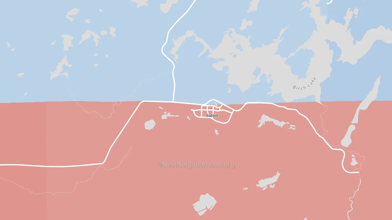 55706, MN block-group political-lean map