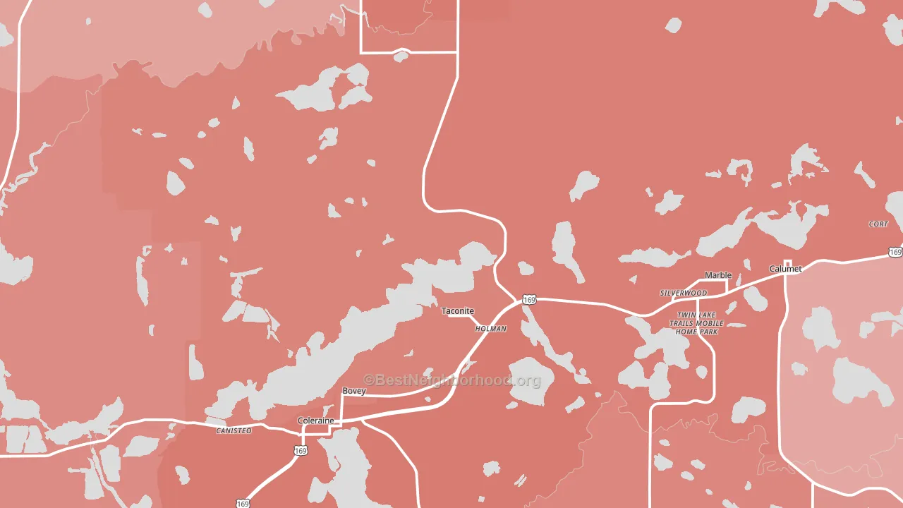 55709, MN block-group political-lean map