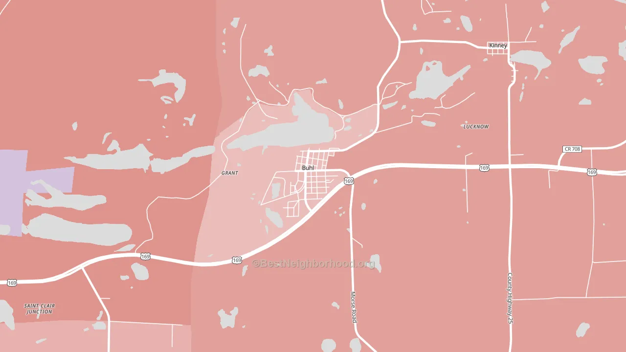 55713, MN block-group political-lean map