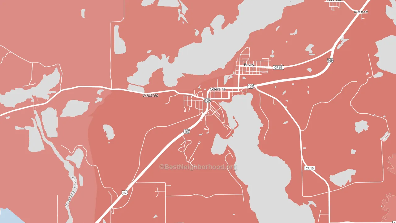 55722, MN block-group political-lean map