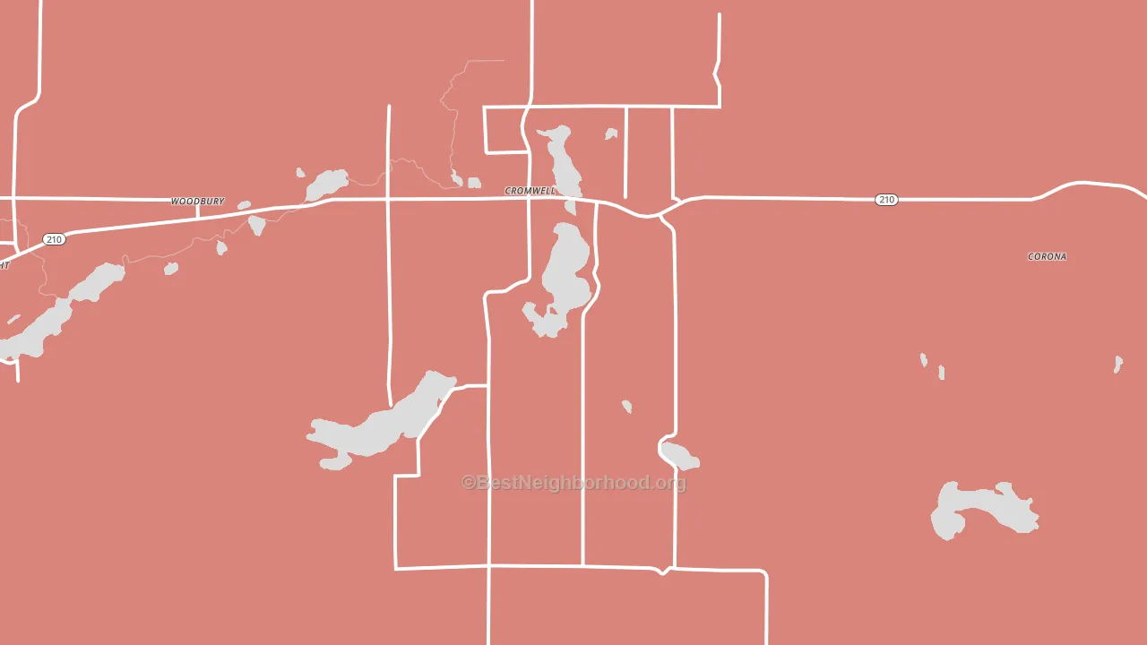 55726, MN block-group political-lean map
