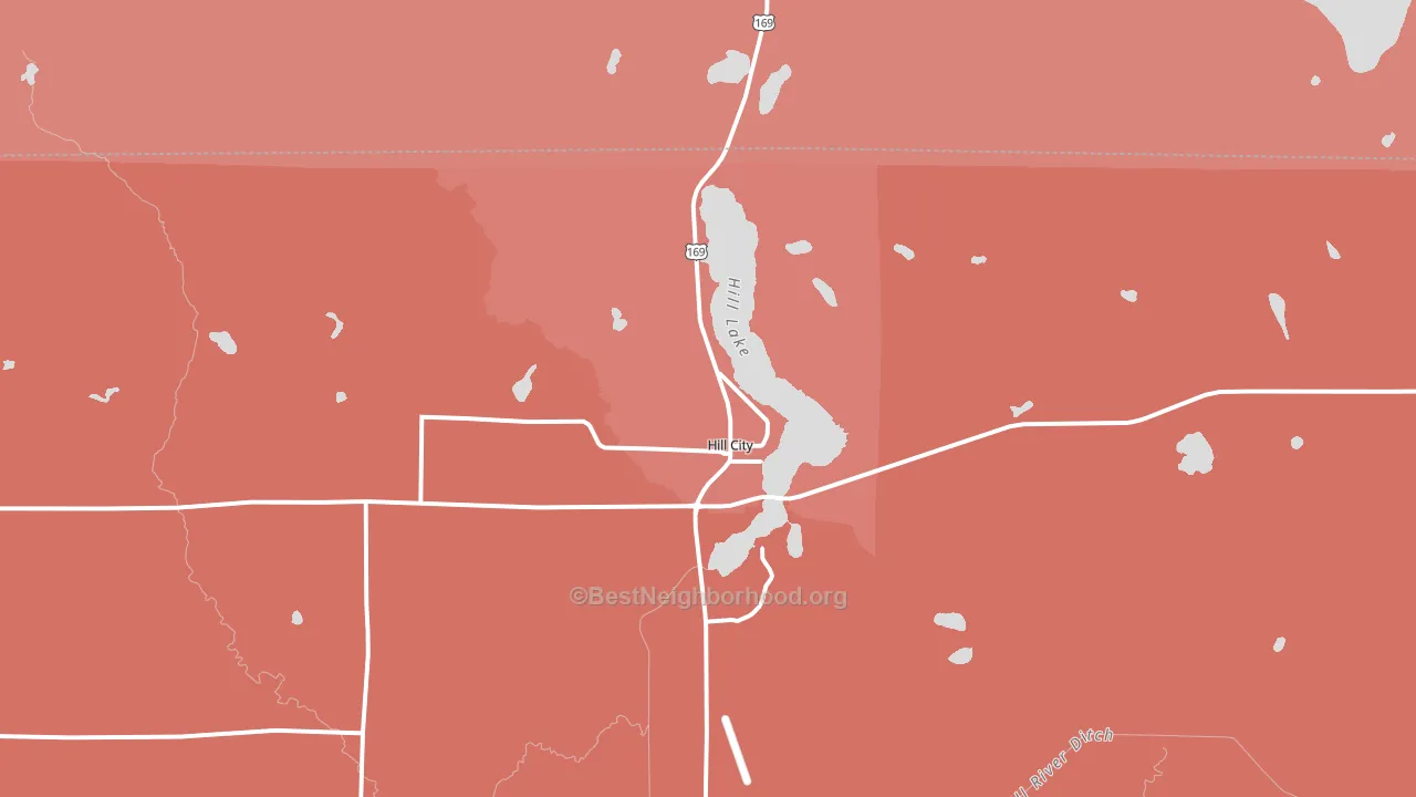 55748, MN block-group political-lean map