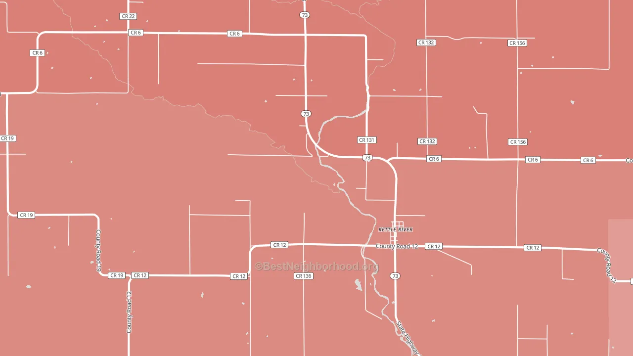 55757, MN block-group political-lean map