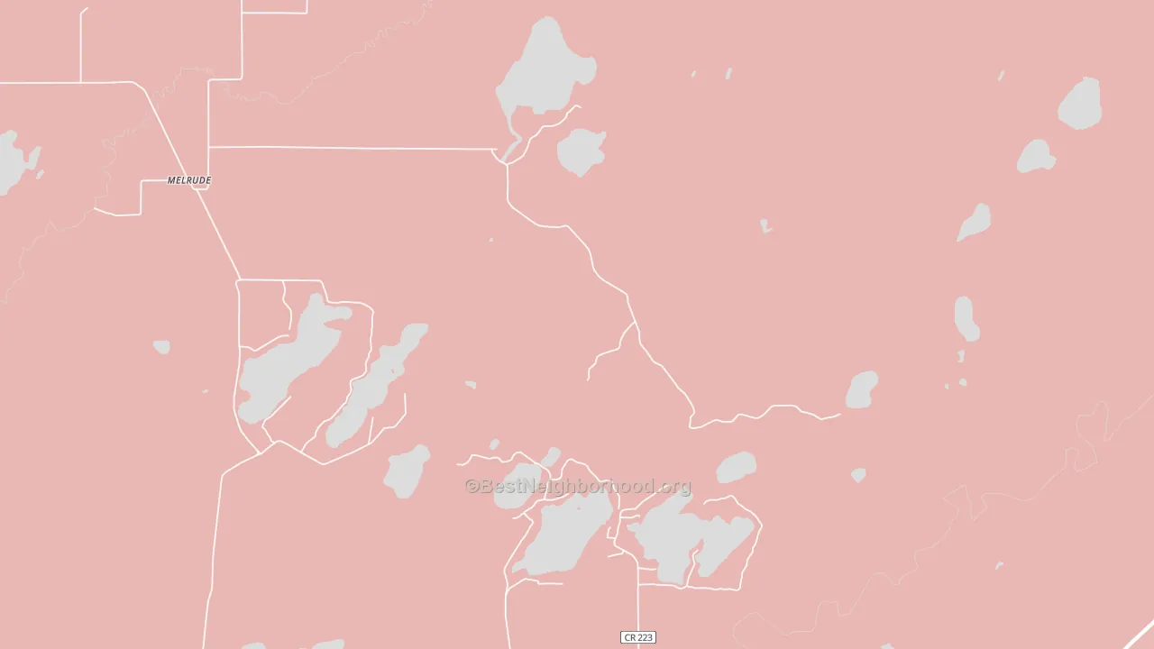 55766, MN block-group political-lean map