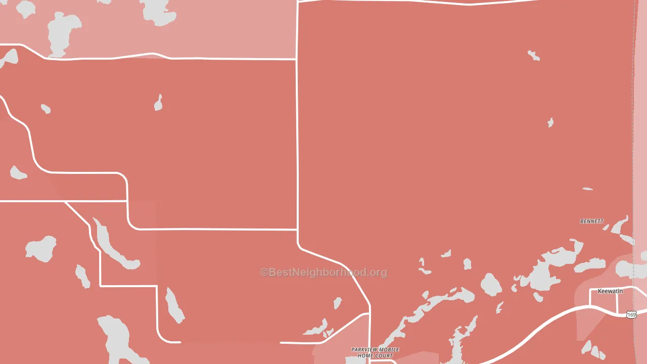 55769, MN block-group political-lean map