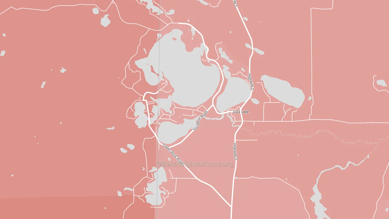 55781, MN block-group political-lean map