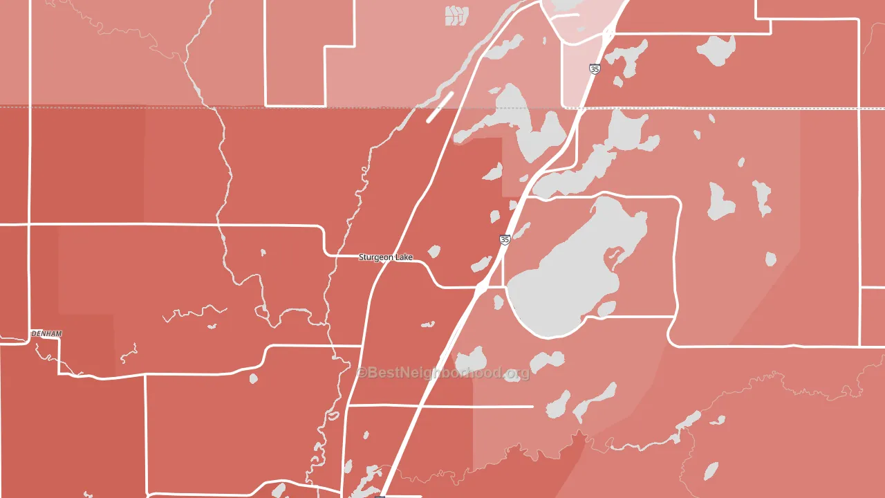 55783, MN block-group political-lean map