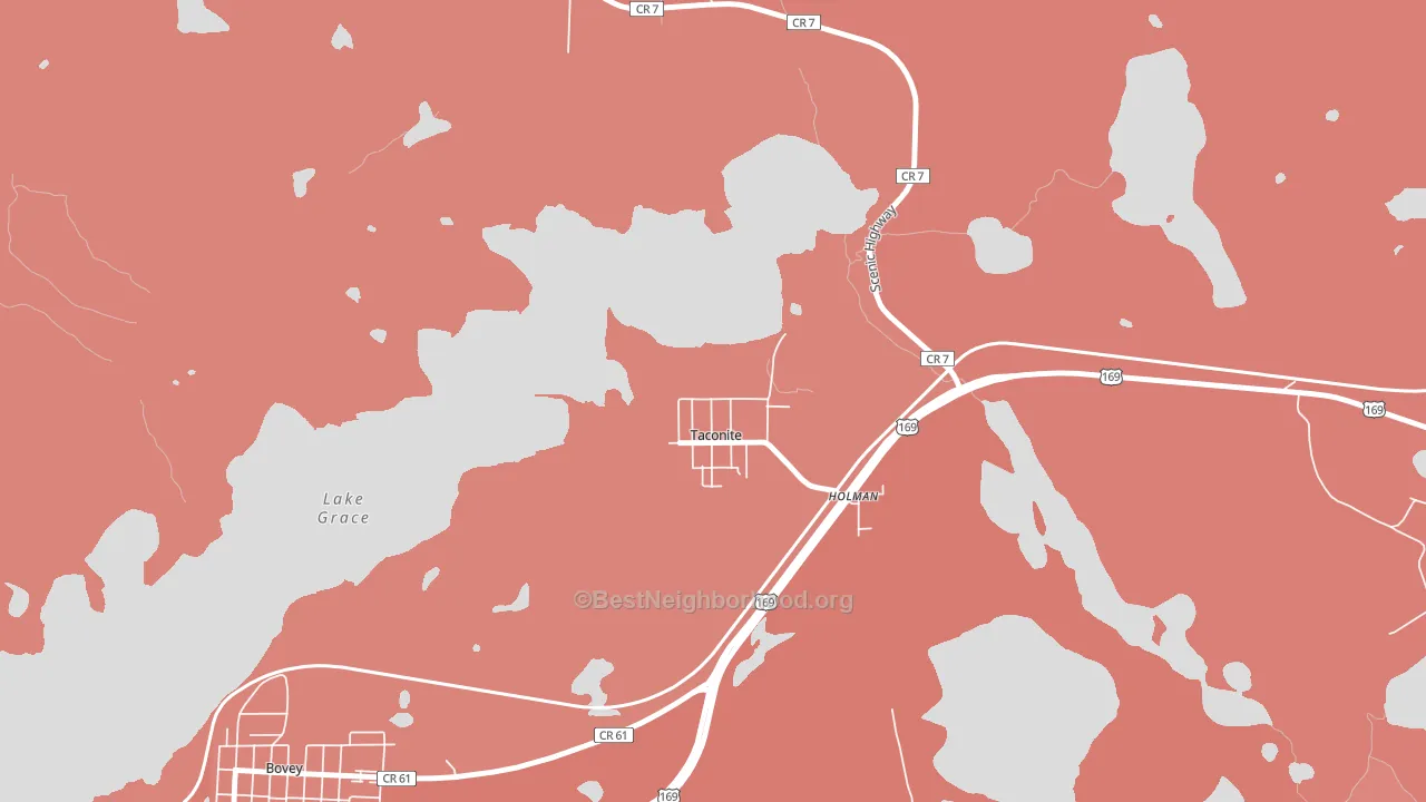 55786, MN block-group political-lean map