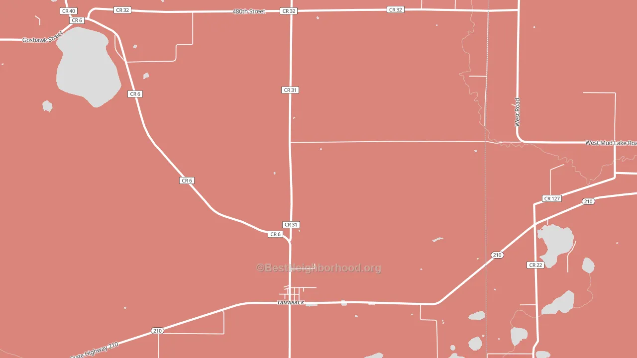55787, MN block-group political-lean map