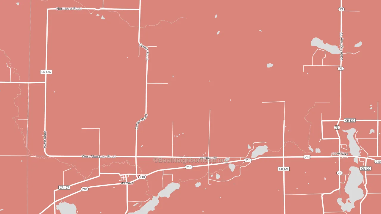 55798, MN block-group political-lean map