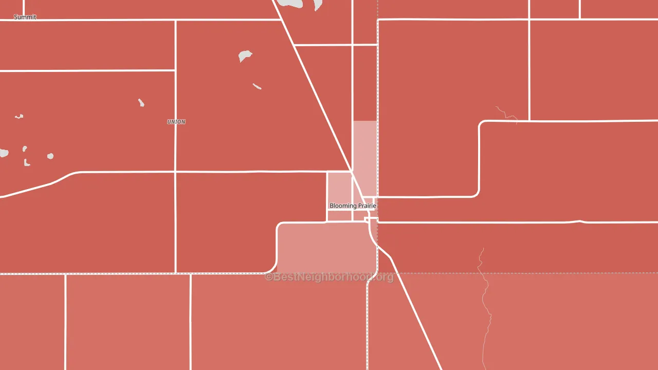 55917, MN block-group political-lean map
