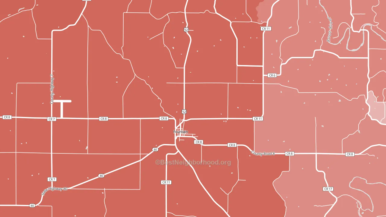 55935, MN block-group political-lean map